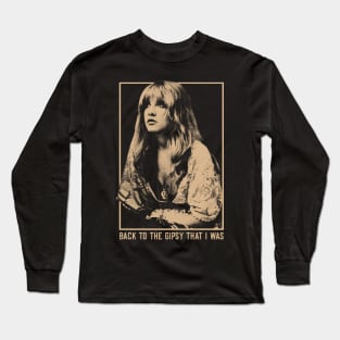 stevie nicks retro Long Sleeve T-Shirt